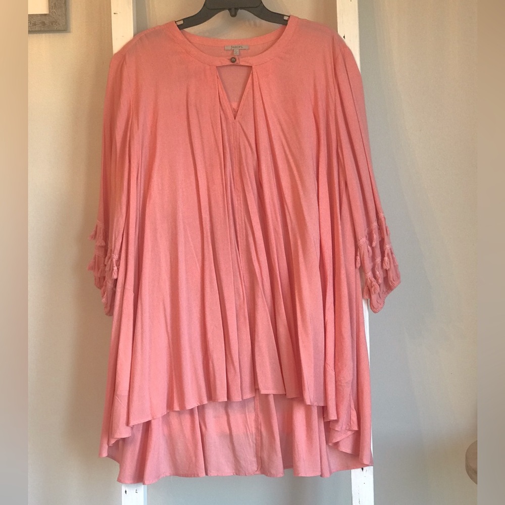 Pink long sleeve tunic